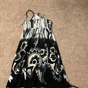 A black and gray summer dress